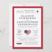 スターズアンドストライプ愛国的軍隊空軍 案内状 (正面)