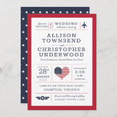 スターズアンドストライプ愛国的軍隊空軍 案内状 (正面/裏面)