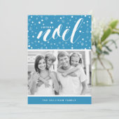 スターズアンドスノーフレークスジョユーノエルブルーホリデーカード シーズンカード (スタンド正面)