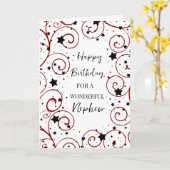 スターズアンドスワーズ甥誕生日 カード (黄色い花)