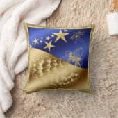 スターズアンドピーコック装飾用クッション クッション (ブランケット)