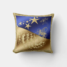 スターズアンドピーコック装飾用クッション クッション