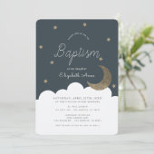 スターズアンドムーンネイビーブルーボーイバプテスマ 招待状 (スタンド正面)