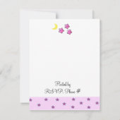 スターズアンドムーンベビーシャワー招待状 招待状 (裏面)