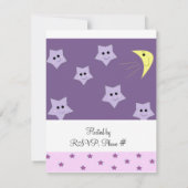 スターズアンドムーンベビーシャワー招待状 招待状 (裏面)