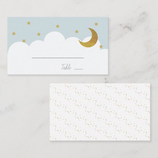 スターズアンドムーンベビーブルーボーイ プレイスカード (正面/裏面)