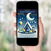 スターズアンドムーンボーイズteepeeスリープバーパーティー 招待状