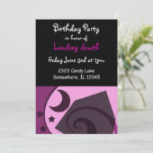 スターズアンドムーン誕生日招待状 招待状 (スタンド正面)