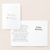 スターズアンドモーンフォイル誕生日カード 箔カード (ディスプレー)