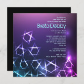 スターズアンドライトズバーバルミツワー招待状 招待状 (正面/裏面)