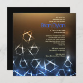 スターズアンドライトズバーバルミツワー招待状 招待状 (正面/裏面)