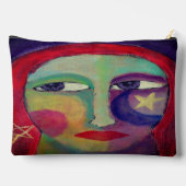 スターズアートを持つ抽象芸術 アクセサリーポーチ (裏面)