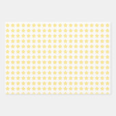 スターズイエローシンプル誕生日マジカルパーティー ラッピングペーパーシート (正面3)