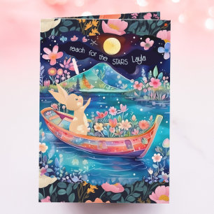 スターズウォーターの色のフローラ卒業 カード