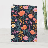 スターズウォーターの色のフローラ卒業 カード (裏面)