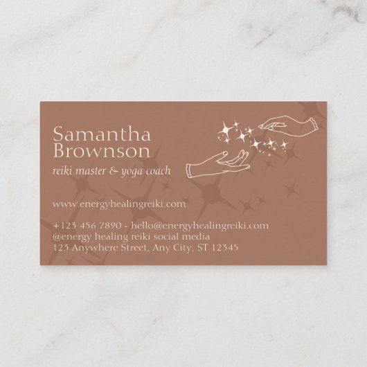 スターズエレガントエナジーヒーリングハンズ霊気セラピー 名刺 (裏面)
