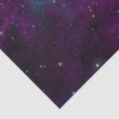 スターズオきらめくン深いパープル宇宙背景 薄葉紙 (詳細)