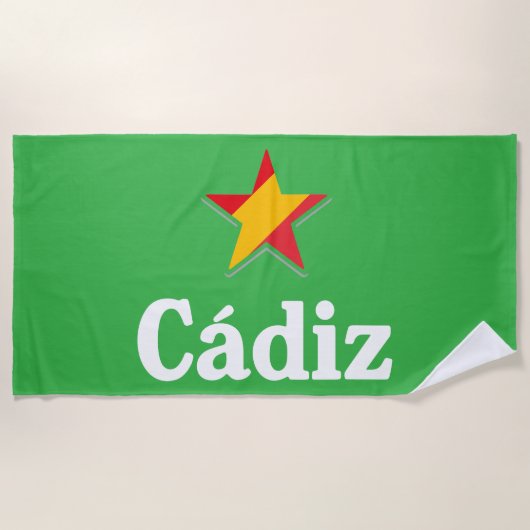 スターズオブスペイン – カディス ビーチタオル (正面)