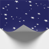 スターズオンダークブルーラッピング紙 ラッピングペーパー (角)