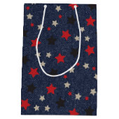 スターズオンブルーデニム ミディアムペーパーバッグ (裏面)