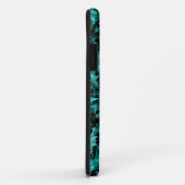 スターズカラフルアクアティール(緑がかった色)ブラックバックグラウンド Case-Mate iPhoneケース (裏面/右)