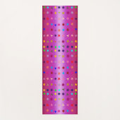 スターズカラフルピンクヨガマット ヨガマット (正面)