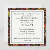 スターズカラフルピンクリボンブライダルシャワー招待状 招待状 (裏面)