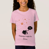 スターズガールズジャージーTシャツの下で眠る Tシャツ (正面)