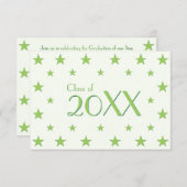 スターズキッズカスタム卒業式パーティー招待状カード 招待状 (正面/裏面)