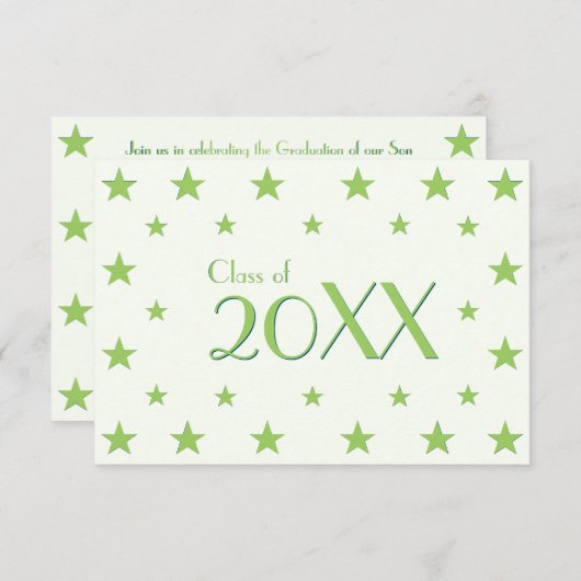 スターズキッズカスタム卒業式パーティー招待状カード 招待状 (正面/裏面)