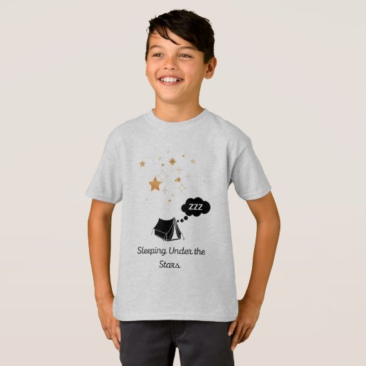 スターズキッドの基本Tシャツの下で眠る Tシャツ (正面フル)