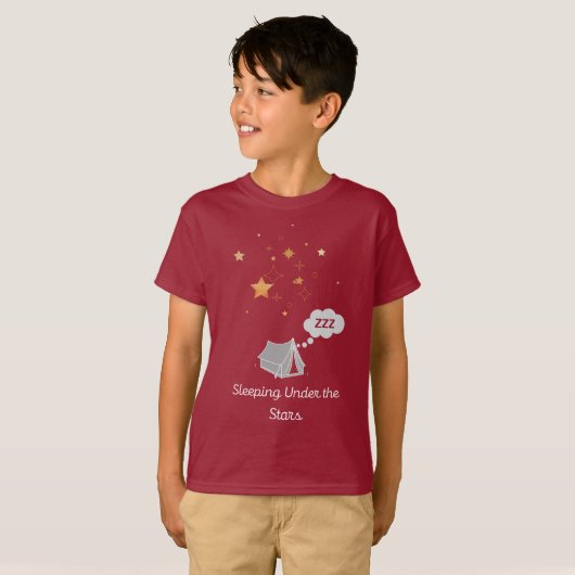 スターズキッドの基本Tシャツの下で眠る Tシャツ (正面フル)