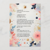 スターズグラムブライトパステルグラデーショングリッター結婚ズ エンクロージャーカード (正面)