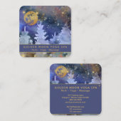 *~*スターズコスモス金ゴールドムーングリッターパインツリー スクエア名刺 (正面/裏面)