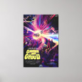 スターズコリジョンレインボー爆発 キャンバスプリント (正面)