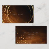 スターズゴールデンサークルブラックブラウンビップ 名刺 (正面/裏面)