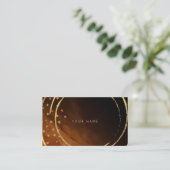 スターズゴールデンサークルブラックブラウンビップ 名刺 (スタンド正面)