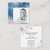 *~*スターズシックヘア人気があるモデル女優フォト スクエア名刺 (正面/裏面)