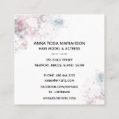 *~*スターズシックヘア人気があるモデル女優フォト スクエア名刺 (裏面)