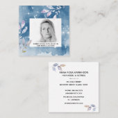 *~*スターズシック人気があるヘアモデル女優PHOTO スクエア名刺 (正面/裏面)