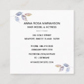 *~*スターズシック人気があるヘアモデル女優PHOTO スクエア名刺 (裏面)