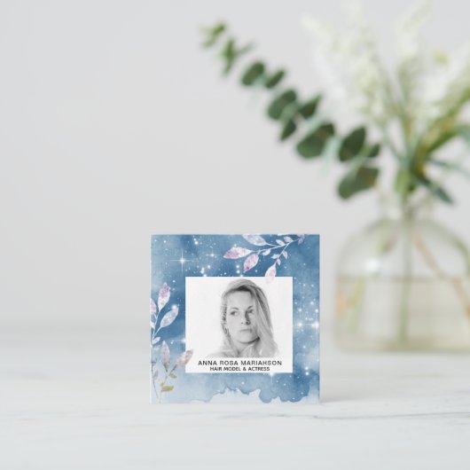 *~*スターズシック人気があるヘアモデル女優PHOTO スクエア名刺 (スタンド正面)