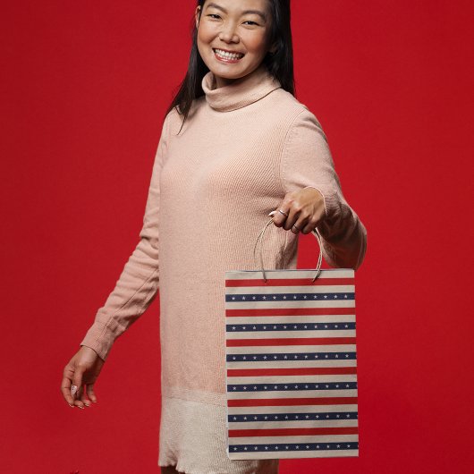 スターズストライプアート ラージペーパーバッグ