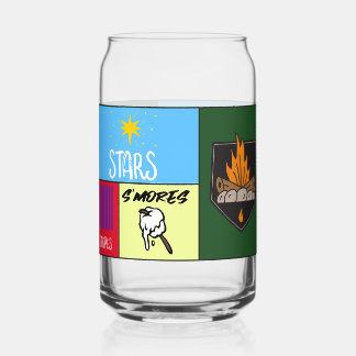 スターズストライプモーレスアメリカンキャンプ ガラス缶