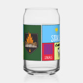 スターズストライプモーレスアメリカンキャンプ ガラス缶 (左)