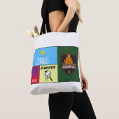 スターズストライプモーレスアメリカンキャンプ トートバッグ (クローズアップ)