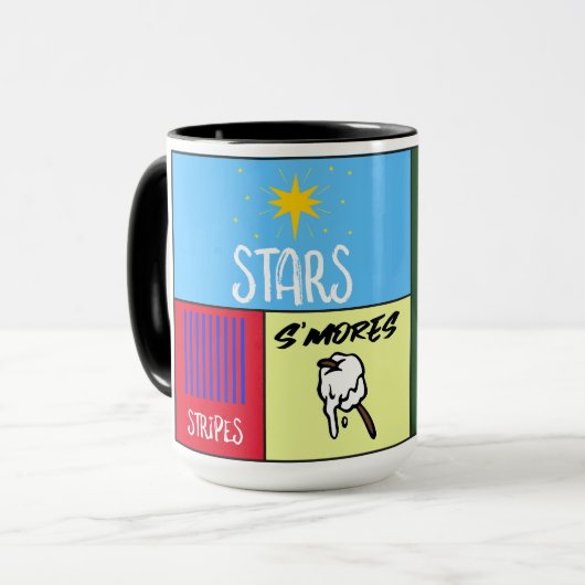 スターズストライプモーレスアメリカンキャンプ マグカップ (正面左)