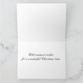 スターズスノーフレークスランタンツリークリスマス カード (内部)