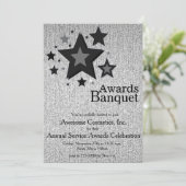 スターズスパークルシルバービジネスイベントパーティー招待状 招待状 (スタンド正面)