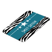 スターズゼブラプリント甘い16マグネット、青 マグネット (左側)